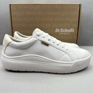 Dr. Scholl's Time Off Womens Size 9.5 Shoes White Platform Low Top Sneakers NEW
